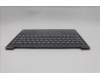 Lenovo 5CB1R61674 C-Cover with keyboard, English, Luna Grey, Non-Puresight Logo, Screw, US