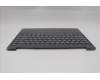 Lenovo 5CB1R61675 C-Cover with keyboard, US English Euro, Luna Grey, Non-Puresight Logo, Screw, US