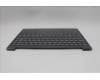 Lenovo 5CB1R61679 C-Cover with keyboard, German, Luna Grey, Non-Puresight Logo, Screw, UK