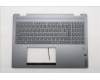 Lenovo 5CB1R68016 C-Cover with keyboard, Switzerland, Luna Grey, Non-Puresight Logo, FingerPrint, UK