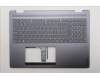 Lenovo 5CB1R68035 C-Cover with keyboard, Belgian, Luna Grey, Puresight Logo, FingerPrint, UK