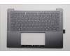 Lenovo 5CB1R68317 C-Cover with keyboard, Belgian, Luna Grey, Puresight Logo, UK
