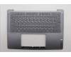Lenovo 5CB1R68326 C-Cover with keyboard, English, Luna Grey, Non-Puresight Logo, US