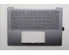 Lenovo 5CB1R68328 C-Cover with keyboard, US English Euro, Luna Grey, Non-Puresight Logo, US