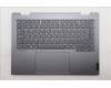 Lenovo 5CB1R70694 C-Cover with keyboard, Slovenian, Luna Grey, Backlight, UK