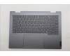 Lenovo 5CB1R71028 C-Cover with keyboard, Greek, Luna Grey, Backlight, US