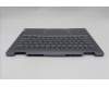 Lenovo 5CB1R71028 C-Cover with keyboard, Greek, Luna Grey, Backlight, US