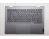 Lenovo 5CB1R71034 C-Cover with keyboard, UK English, Luna Grey, Backlight, UK