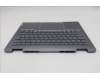 Lenovo 5CB1R71042 C-Cover with keyboard, Belgian, Luna Grey, Backlight, UK