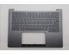 Lenovo 5CB1R71084 C-Cover with keyboard, Ukraine, Luna Grey