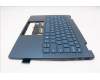 Lenovo 5CB1R71285 C-Cover with keyboard, English, Tidal Teal, Non-FingerPrint, Puresight Logo, US