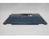 Lenovo 5CB1R71381 C-Cover with keyboard, Hebrew, Tidal Teal, Non-FingerPrint, Non-Puresight Logo, US