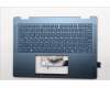 Lenovo 5CB1R71395 C-Cover with keyboard, US English Euro, Tidal Teal, Non-FingerPrint, Non-Puresight Logo, US