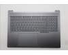 Lenovo 5CB1R91589 C-Cover with keyboard, German, Luna Grey, DIS, UK