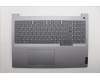 Lenovo 5CB1S00309 C-Cover with keyboard, US English Euro, Arctic Grey, Backlight, H-series, US