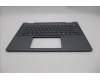 Lenovo 5CB1S02827 C-Cover with keyboard, US English Euro, Luna Grey, Non-FingerPrint, US