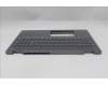 Lenovo 5CB1S05092 C-Cover with keyboard, Hungarian, Luna Grey, Backlight, FingerPrint, UK