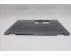 Lenovo 5CB1S05093 C-Cover with keyboard, Nordic, Luna Grey, Backlight, Non-FingerPrint, UK