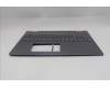 Lenovo 5CB1S05094 C-Cover with keyboard, Belgian, Luna Grey, Backlight, Non-FingerPrint, UK