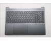 Lenovo 5CB1S05144 C-Cover with keyboard, Belgian, Luna Grey, Non-Backlight, FingerPrint, UK
