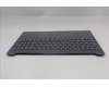 Lenovo 5CB1S05153 C-Cover with keyboard, Hebrew, Luna Grey, Non-Backlight, FingerPrint, US