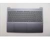 Lenovo 5CB1S05176 C-Cover with keyboard, English, Luna Grey, Backlight, FingerPrint, US