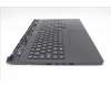 Lenovo 5CB1S11817 C-Cover with keyboard, Belgian, Eclipse Black, RGB Backlight, UK
