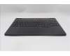 Lenovo 5CB1S24061 C-Cover with keyboard, German, Eclipse Black, RGB Backlight, Anodizing Sandblasting, UK