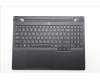 Lenovo 5CB1S24063 C-Cover with keyboard, Hebrew, Eclipse Black, RGB Backlight, Anodizing Sandblasting, US