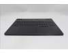 Lenovo 5CB1S24082 C-Cover with keyboard, Belgian, Eclipse Black, White Backlight, Anodizing Sandblasting, UK
