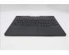 Lenovo 5CB1S31104 C-Cover with keyboard, Belgian, Eclipse Black, White Backlight, UK