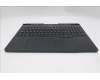 Lenovo 5CB1S31127 C-Cover with keyboard, Spanish, Eclipse Black, White Backlight, UK