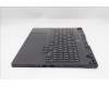 Lenovo 5CB1S31144 C-Cover with keyboard, German, Eclipse Black, RGB Backlight, UK
