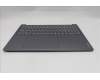 Lenovo 5CB1S50837 C-Cover with keyboard, Czech Slovakian, Luna Grey, UK