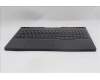Lenovo 5CB1S57446 C-Cover with keyboard, French, Eclipse Black, White Backlight, US