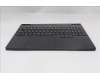 Lenovo 5CB1S75726 C-Cover with keyboard, Slovenian, Eclipse Black, RGB Backlight, Anodizing Sandblasting, UK
