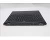 Lenovo 5CB1S75728 C-Cover with keyboard, Switzerland, Eclipse Black, RGB Backlight, Anodizing Sandblasting, UK