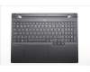 Lenovo 5CB1S76589 C-Cover with keyboard, Belgian, Eclipse Black, White Backlight, Anodizing Sandblasting, UK