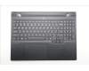 Lenovo 5CB1S76654 C-Cover with keyboard, US English Euro, Eclipse Black, White Backlight, Painting, US