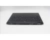 Lenovo 5CB1S76655 C-Cover with keyboard, French, Eclipse Black, White Backlight, Painting, US