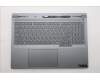 Lenovo 5CB1S82753 C-Cover with keyboard, Ukraine, Luna Grey, Non-FingerPrint, US
