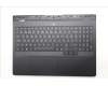 Lenovo 5CB1S87233 C-Cover with keyboard, Belgian, Eclipse Black, White Backlight, UK