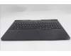 Lenovo 5CB1S87233 C-Cover with keyboard, Belgian, Eclipse Black, White Backlight, UK