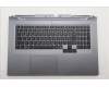 Lenovo 5CB1S90426 C-Cover with keyboard, German, Luna Grey, RGB Backlight