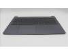 Lenovo 5CB1T18687 C-Cover with keyboard, Belgian, Luna Grey, Backlight, UK
