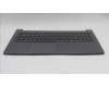 Lenovo 5CB1T18696 C-Cover with keyboard, German, Luna Grey, Backlight, UK