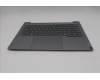 Lenovo 5CB1T53001 C-Cover with keyboard, US English Euro, Arctic Grey, Backlight, US