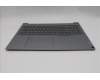 Lenovo 5CB1T57604 C-Cover with keyboard, Greek, Arctic Grey, Backlight, US