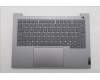Lenovo 5CB1T57675 C-Cover with keyboard, US English Euro, Arctic Grey, Backlight, US