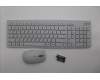 Lenovo 5KM0U87898 Keyboard_Mouse,2.4G,Hebrew,Cloud Grey